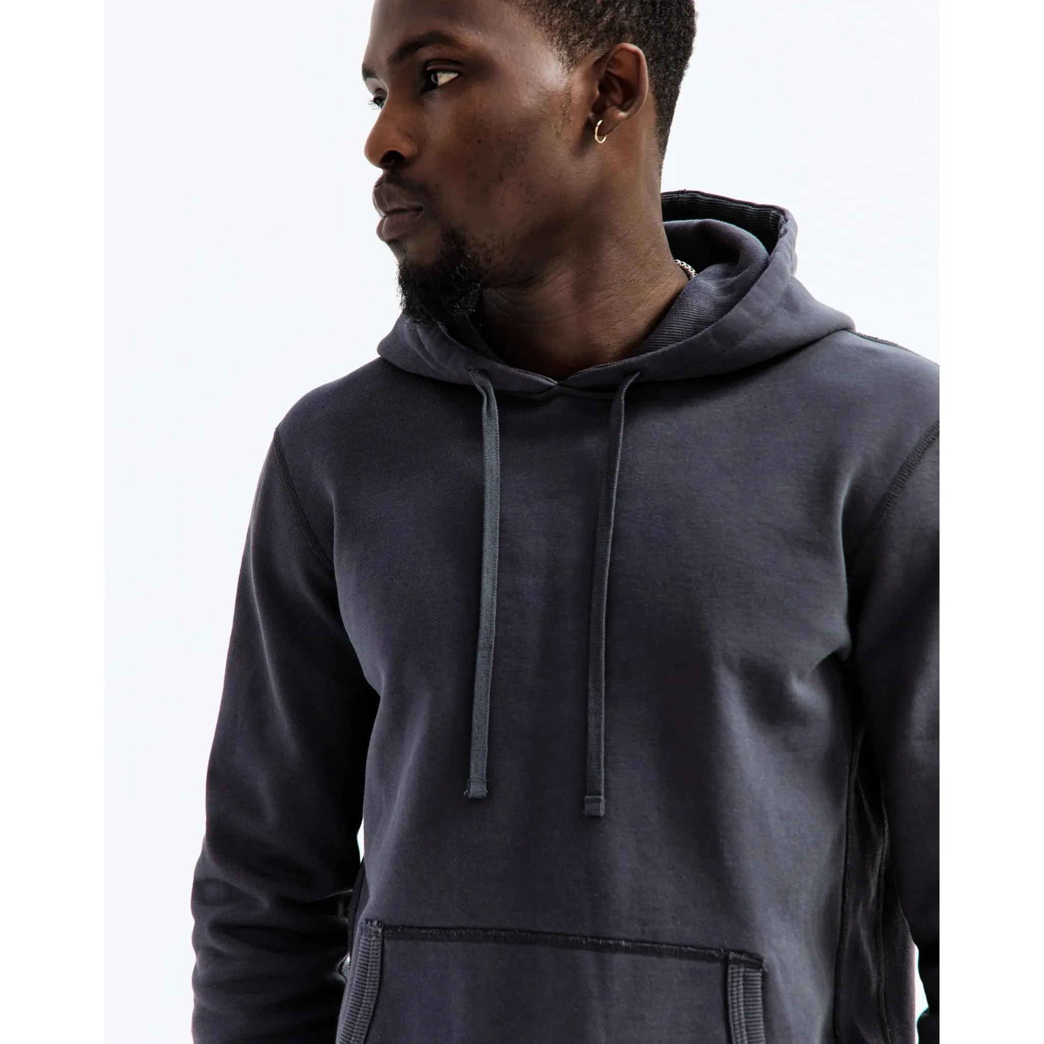 Reigning Champ Men Knit Mid Wt Terry Pullover Hoodie Midnight RC-3206-MID