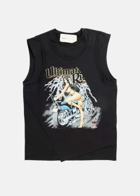 Remake Graphic Tank Top - Black