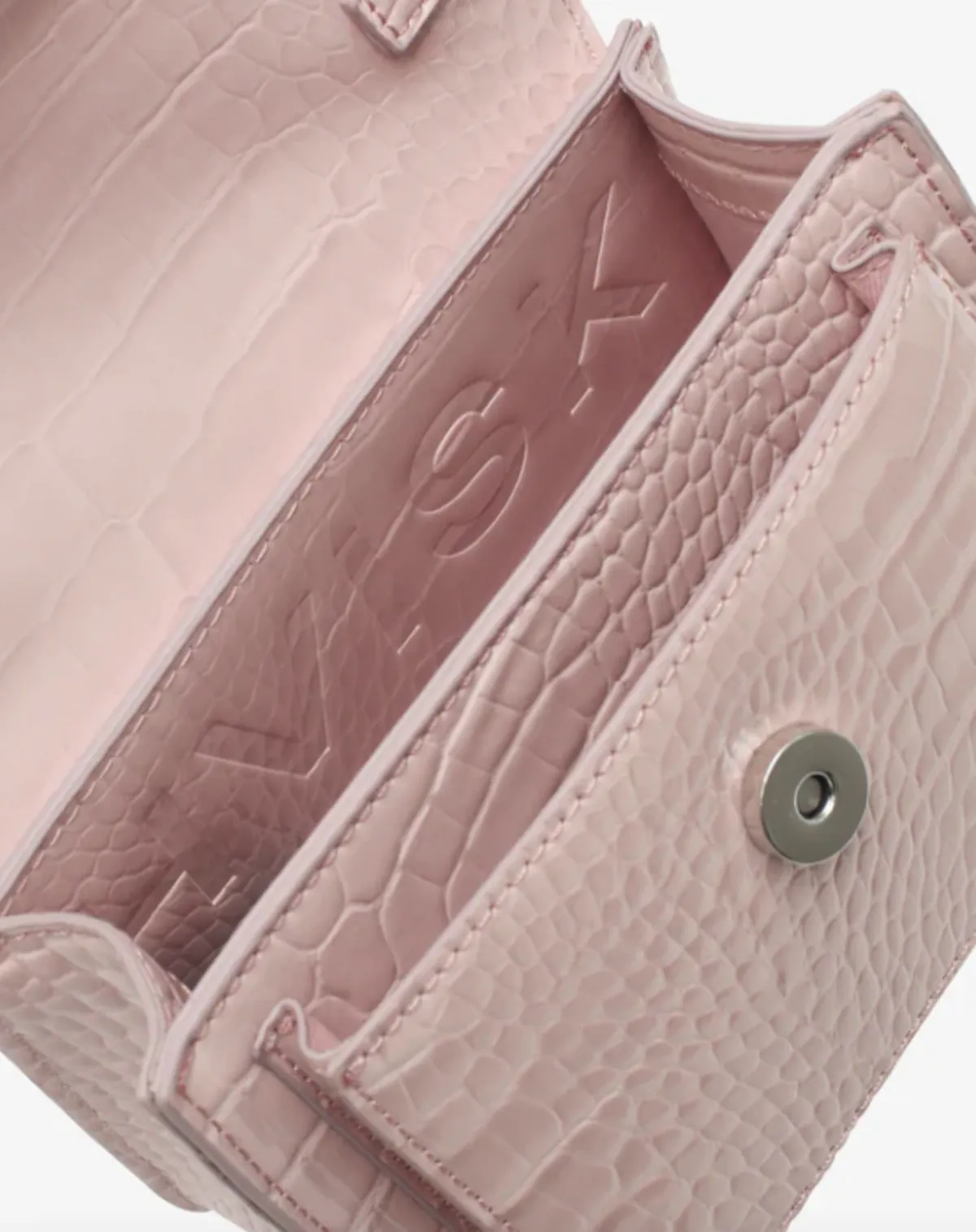 RENEI CROCO SEPIA bag - ROSE