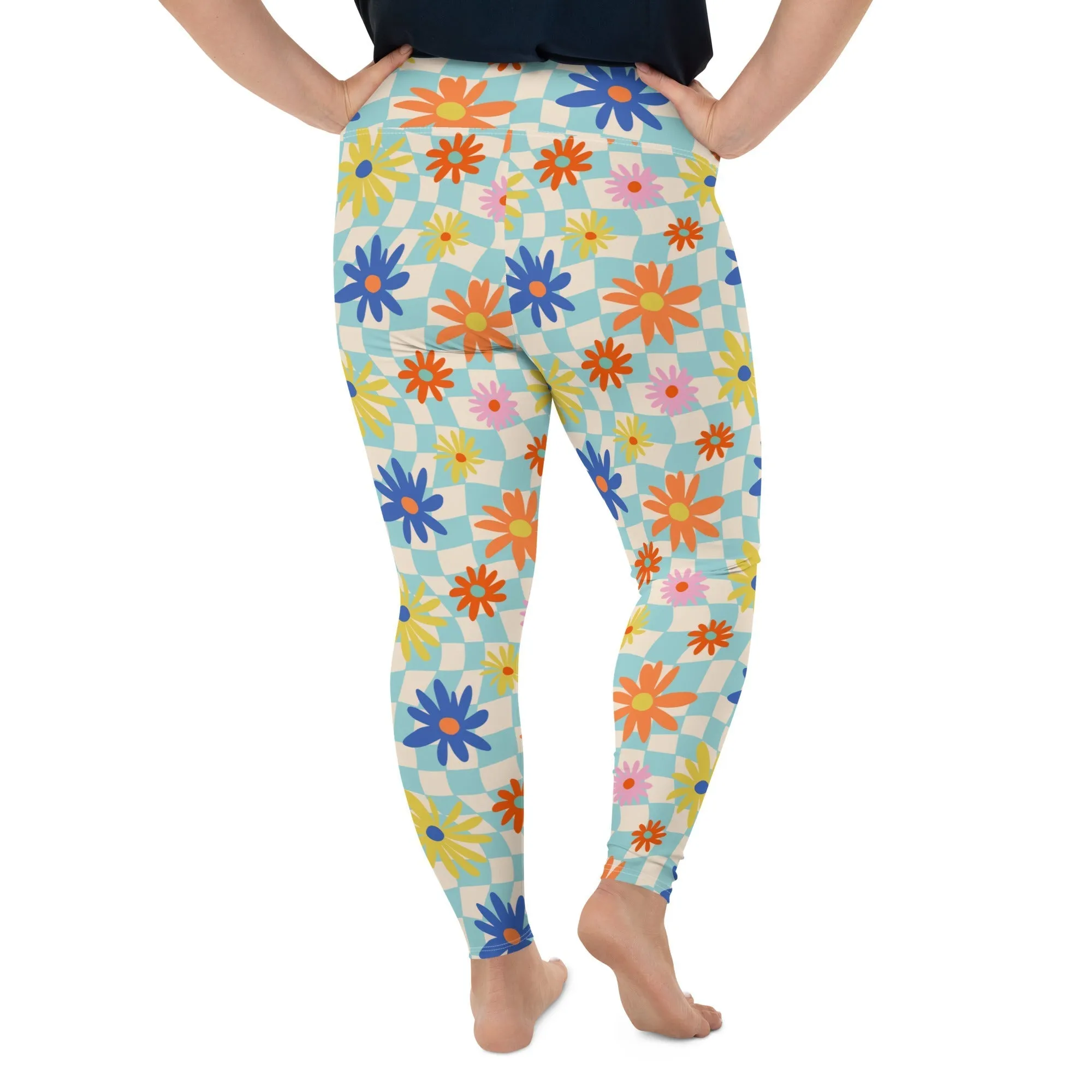 Retro Daisy Plus Size Leggings