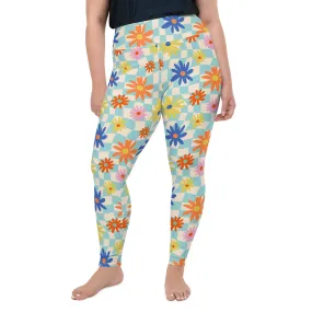 Retro Daisy Plus Size Leggings