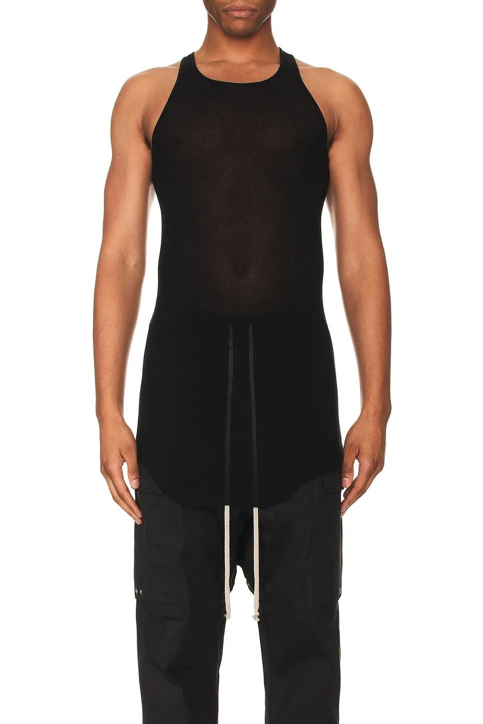 Rick Owens Basic Rib Tank -        