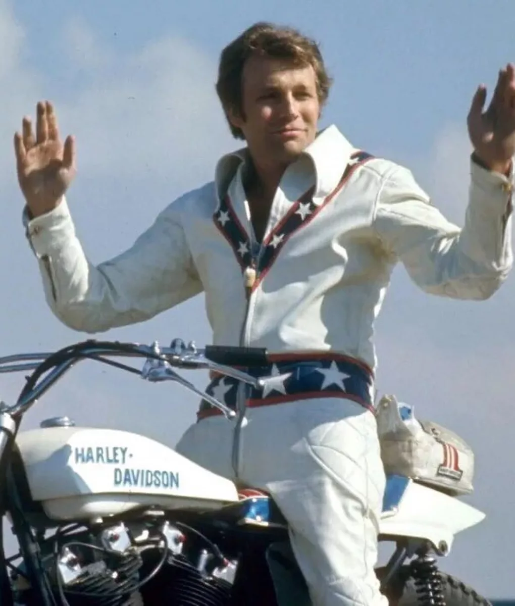 Robert Craig Evel Knievel Daredevil Stuntman Biker Leather Jacket