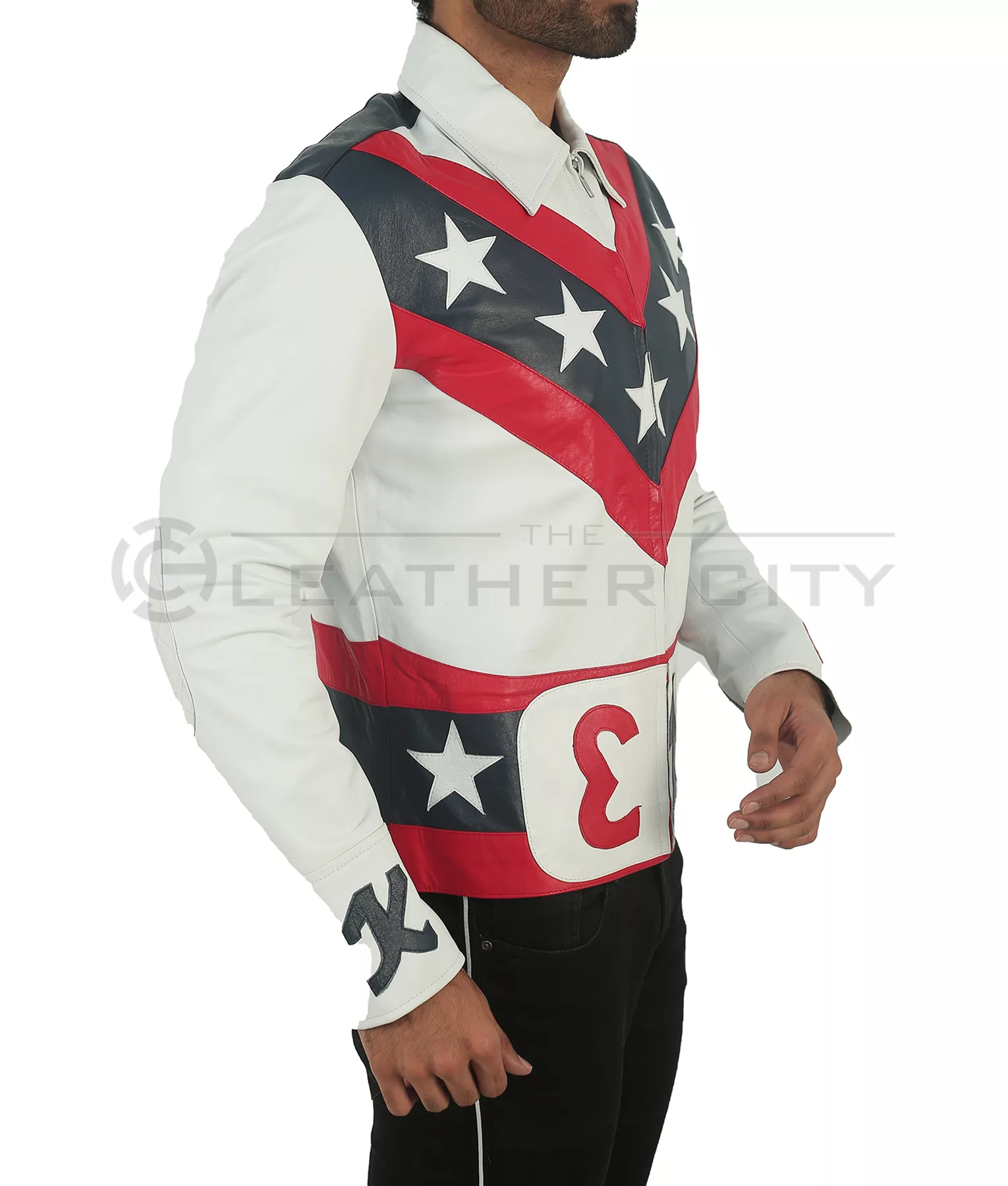 Robert Craig Evel Knievel Daredevil Stuntman Biker Leather Jacket