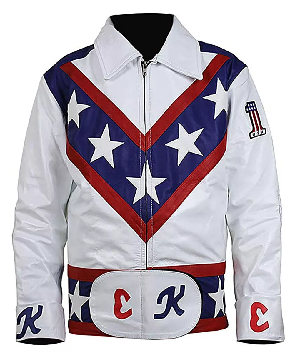 Robert Craig Evel Knievel Daredevil Stuntman Biker Leather Jacket