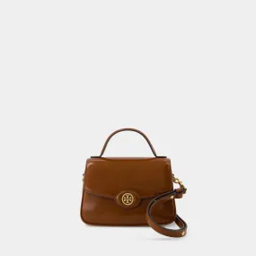 Robinson Small Top Handle Bag - Tory Burch - Leather - Brown