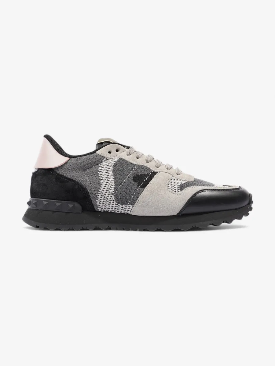 Rockrunner Sneakers Grey Camo / Black / Pink Mesh EU 39 UK 6