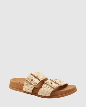 Roxy Into Summer - Slide Sandals For Women - Natural | SurfStitch