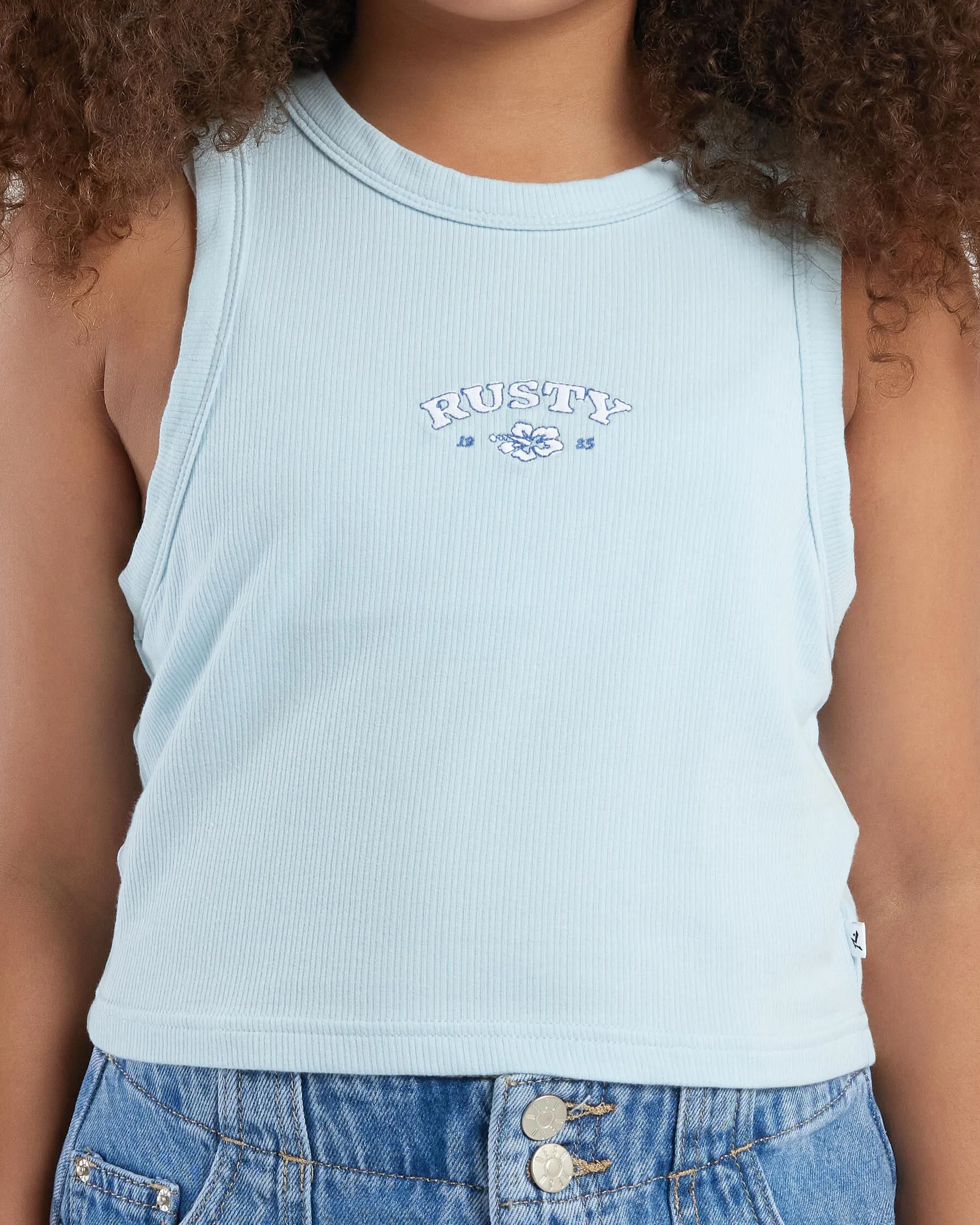 Rusty Girls' Racer Tank Top