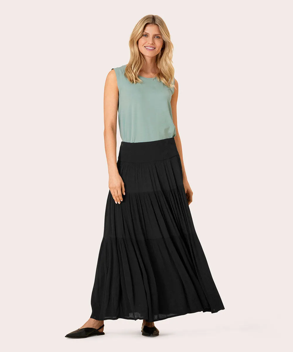 Sable Tiered Maxi Skirt