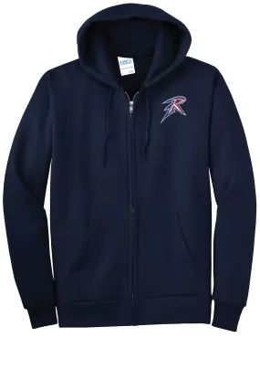 Saddle River Day School Port & Company Essential Fleece Full-Zip Hooded Sweatshirt