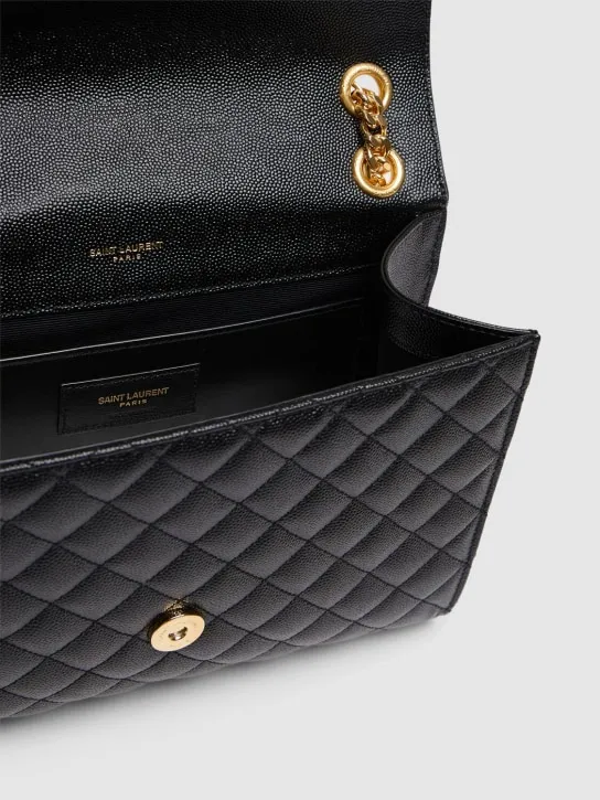 Saint Laurent   Medium Envelope quilted leather bag 