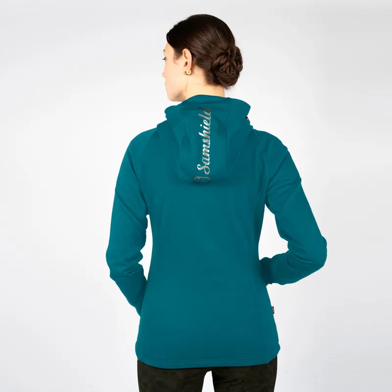 Samshield Stella Ladies Zip Fleece Hoodie - Ocean Depth