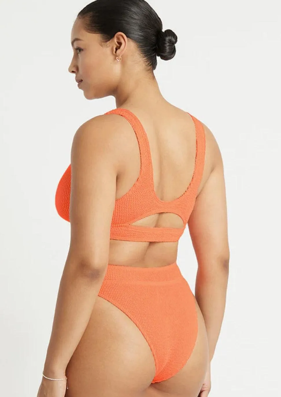 Sasha Bikini Top in Neon Orange