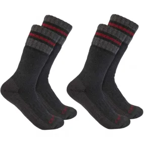 SB7742M Synthetic-Wool Blend Boot Sock 2 Pack