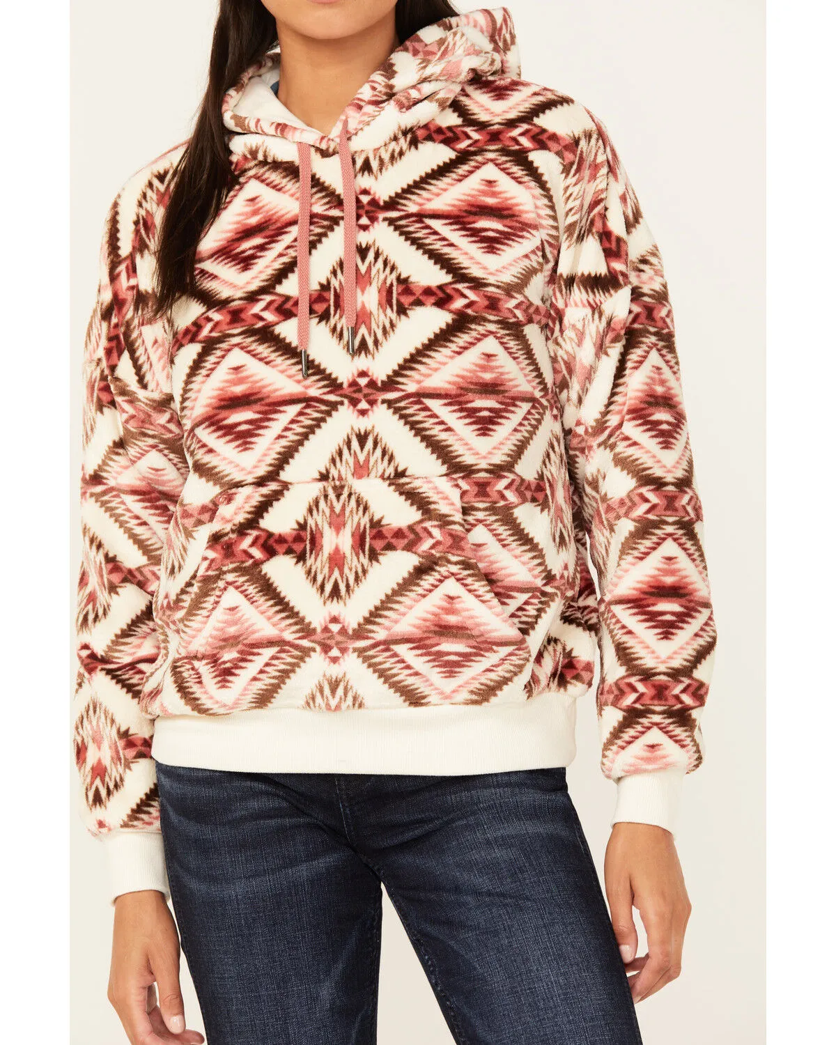 Shyanne Women's Southwestern Print Micro Fleece Hoodie