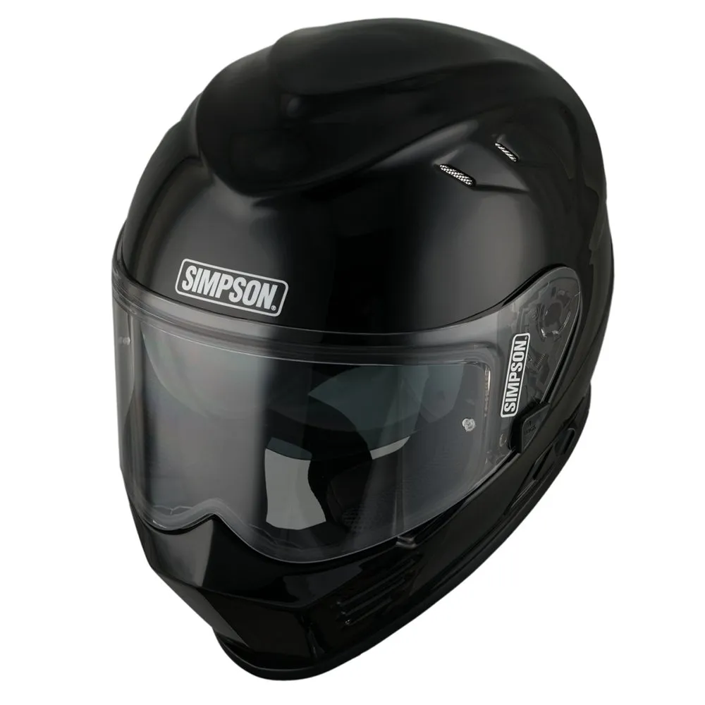 Simpson Venom 06 Plain Helmet - Black