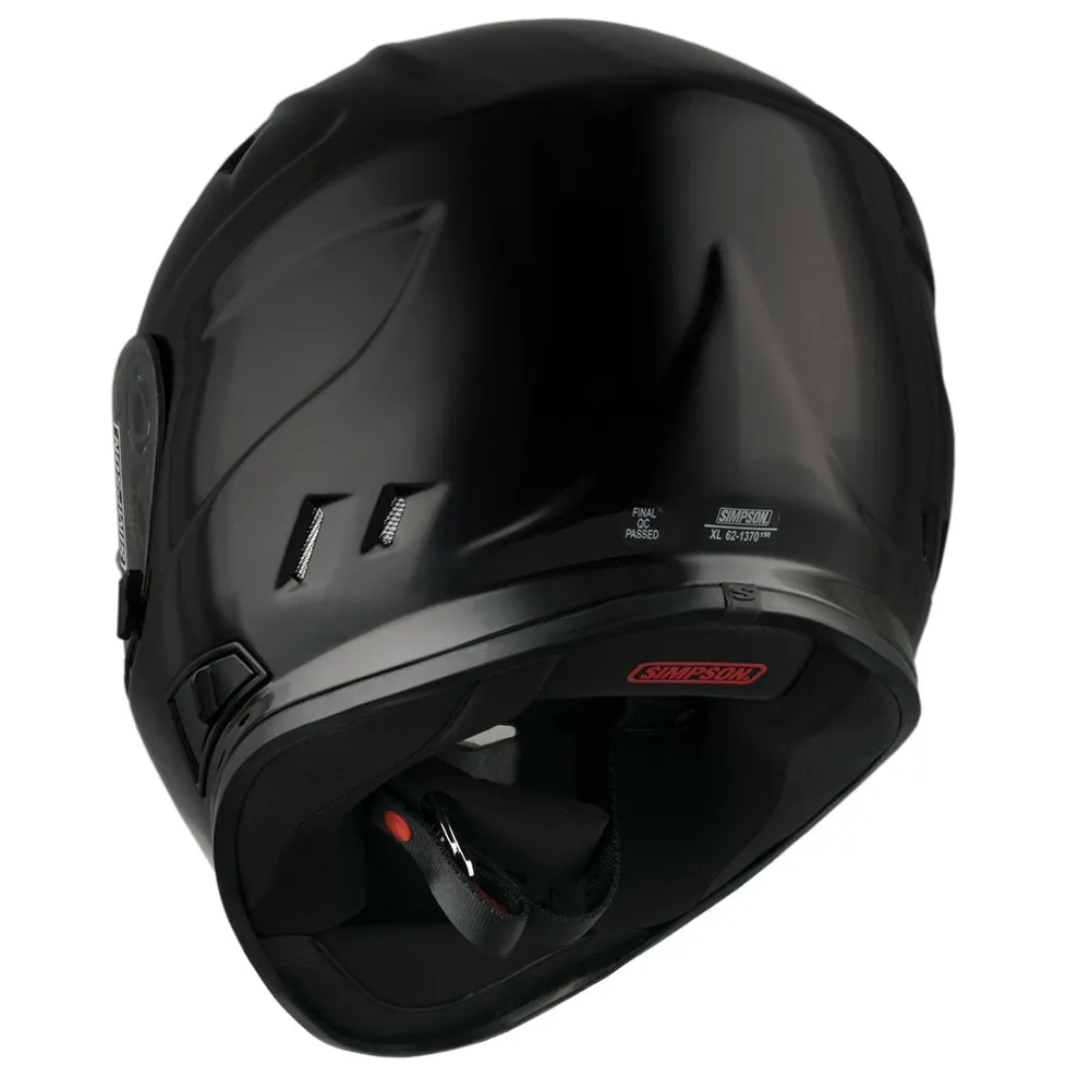 Simpson Venom 06 Plain Helmet - Black