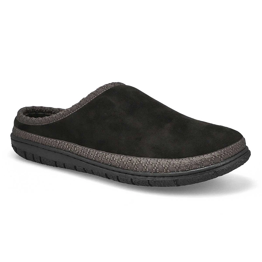 Soft Moc Mens Saturn 2 Memory Foam Slipper - Black