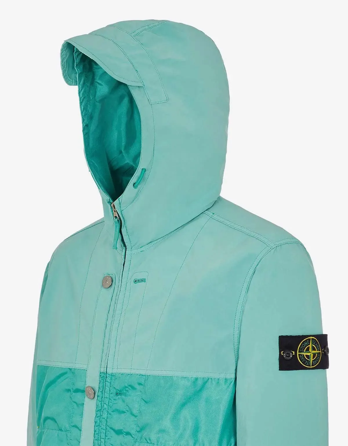 Stone Island Green David Light-TC Hooded Jacket