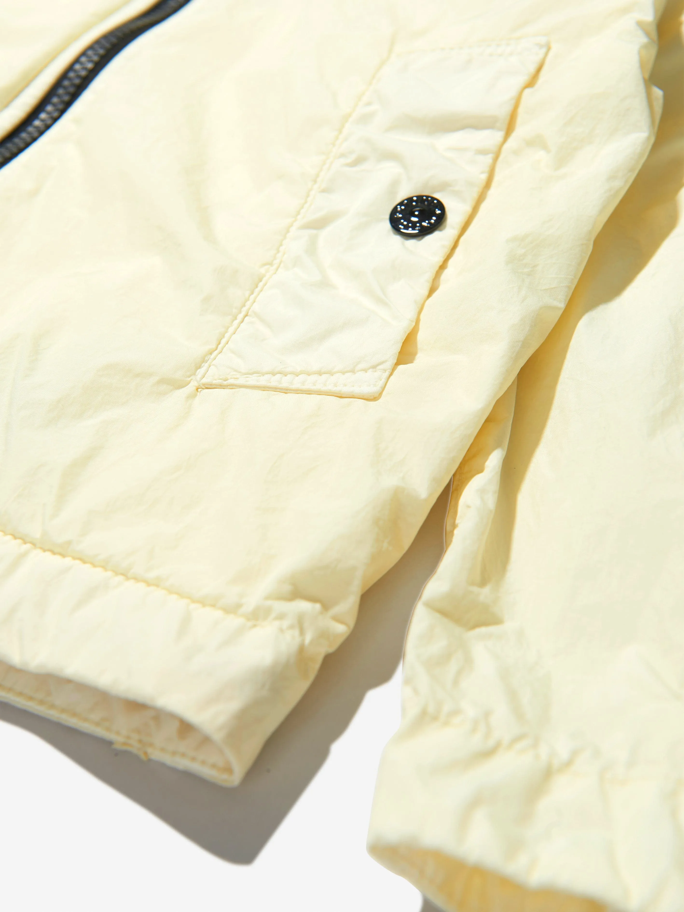 Stone Island Junior Boys Showerproof Hooded Zip Up Jacket