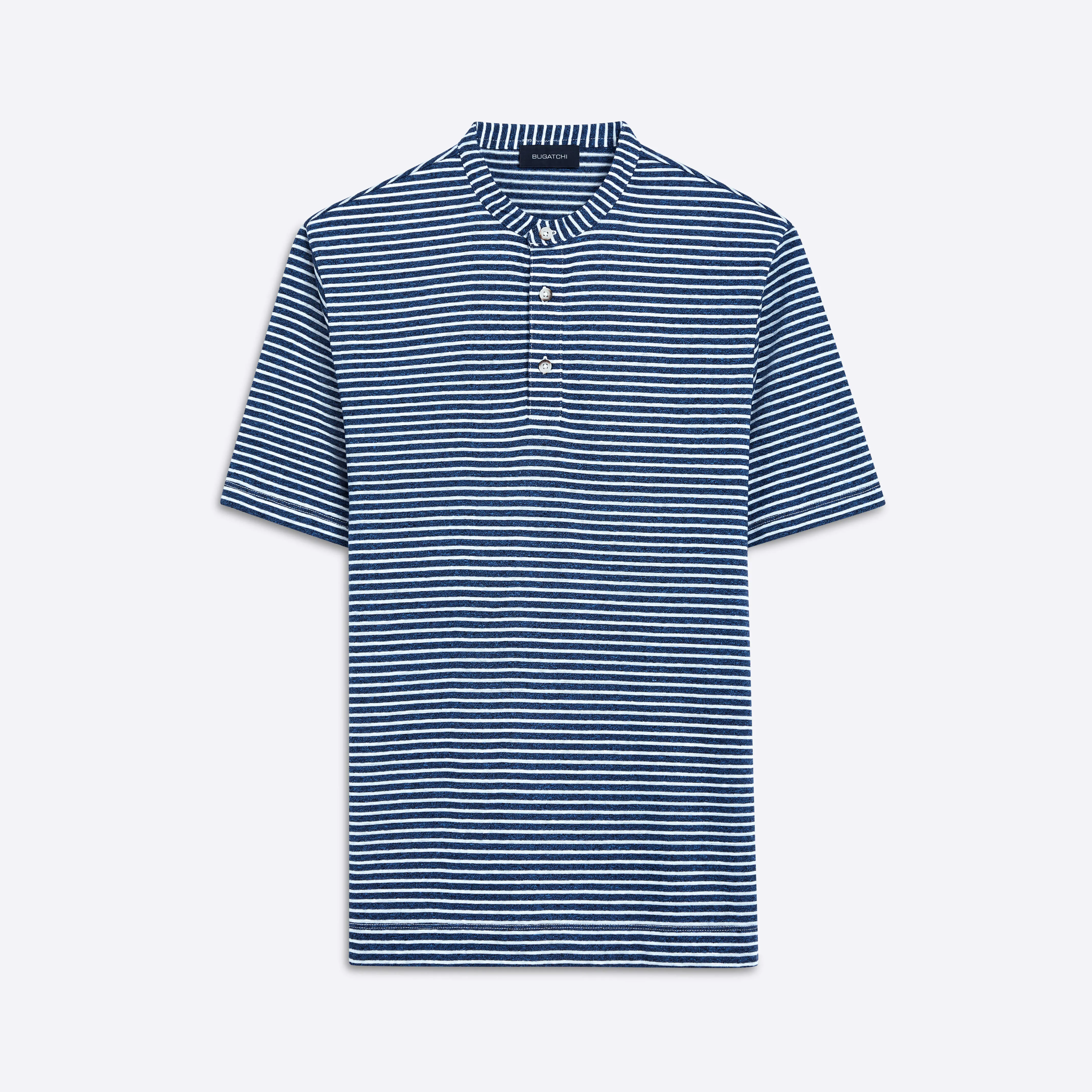 Striped Short Sleeve Henley