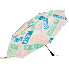 Supreme ShedRain Street Signs Umbrella Natural