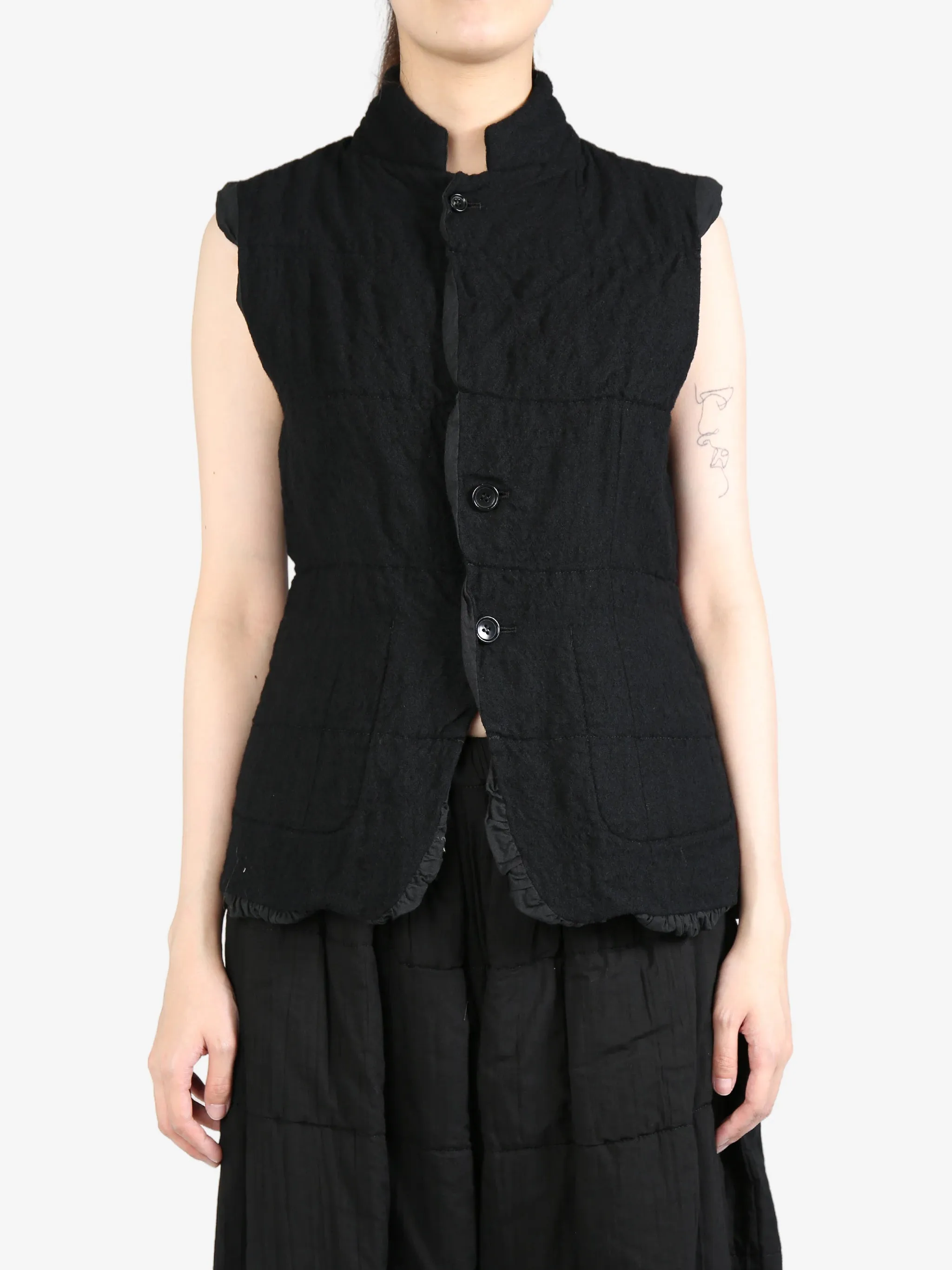 TAO COMME DES GARCONS - Women Pleated Pockets Vest