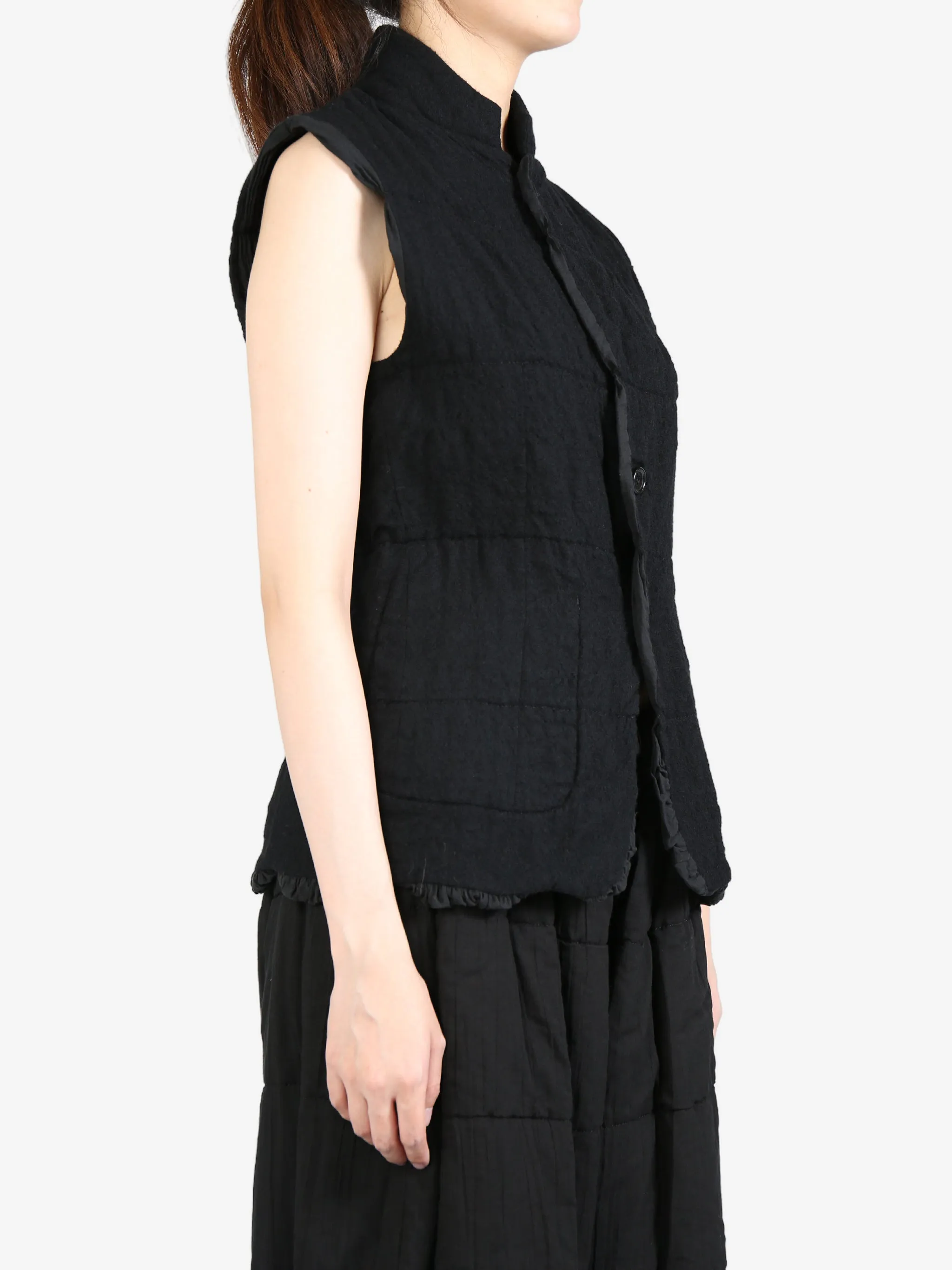 TAO COMME DES GARCONS - Women Pleated Pockets Vest