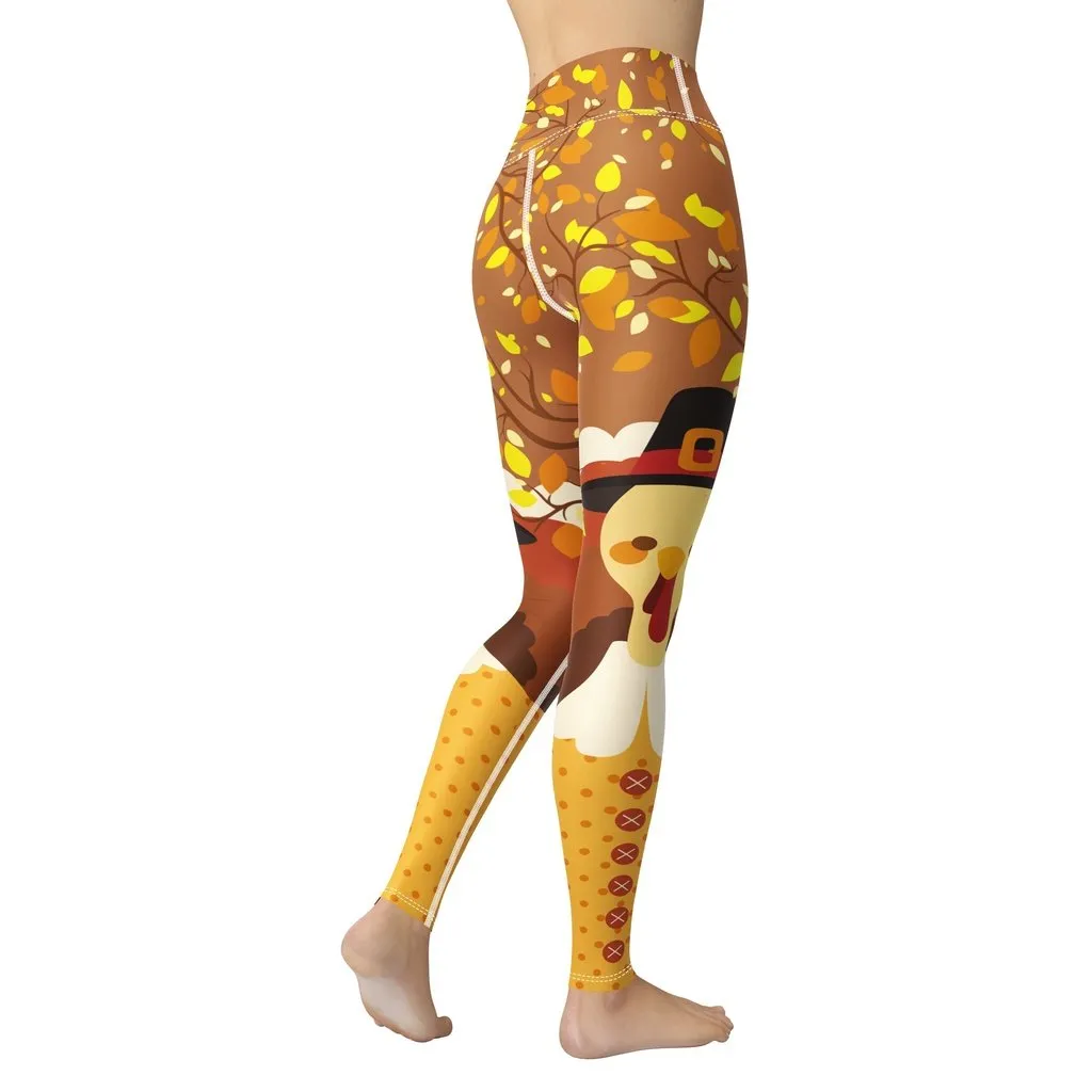 Thanksgiving Yoga Leggings