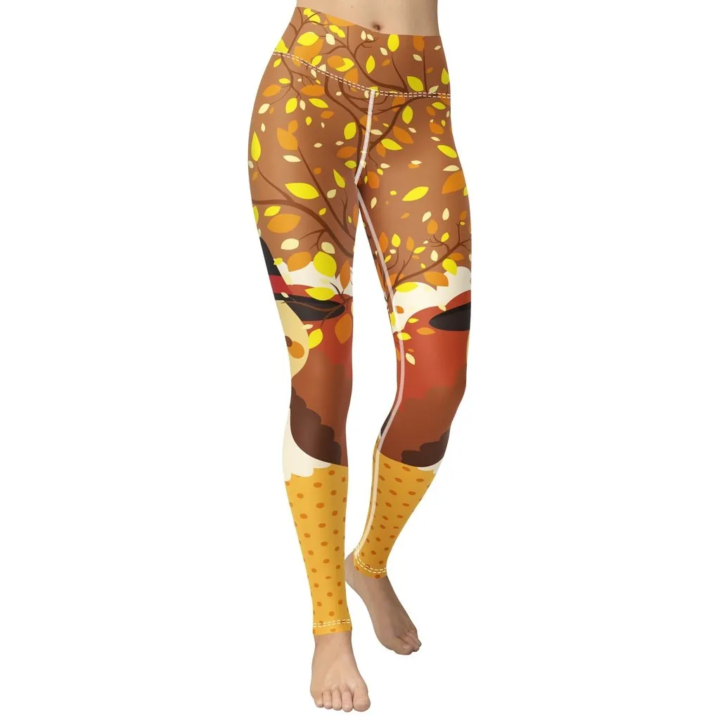 Thanksgiving Yoga Leggings