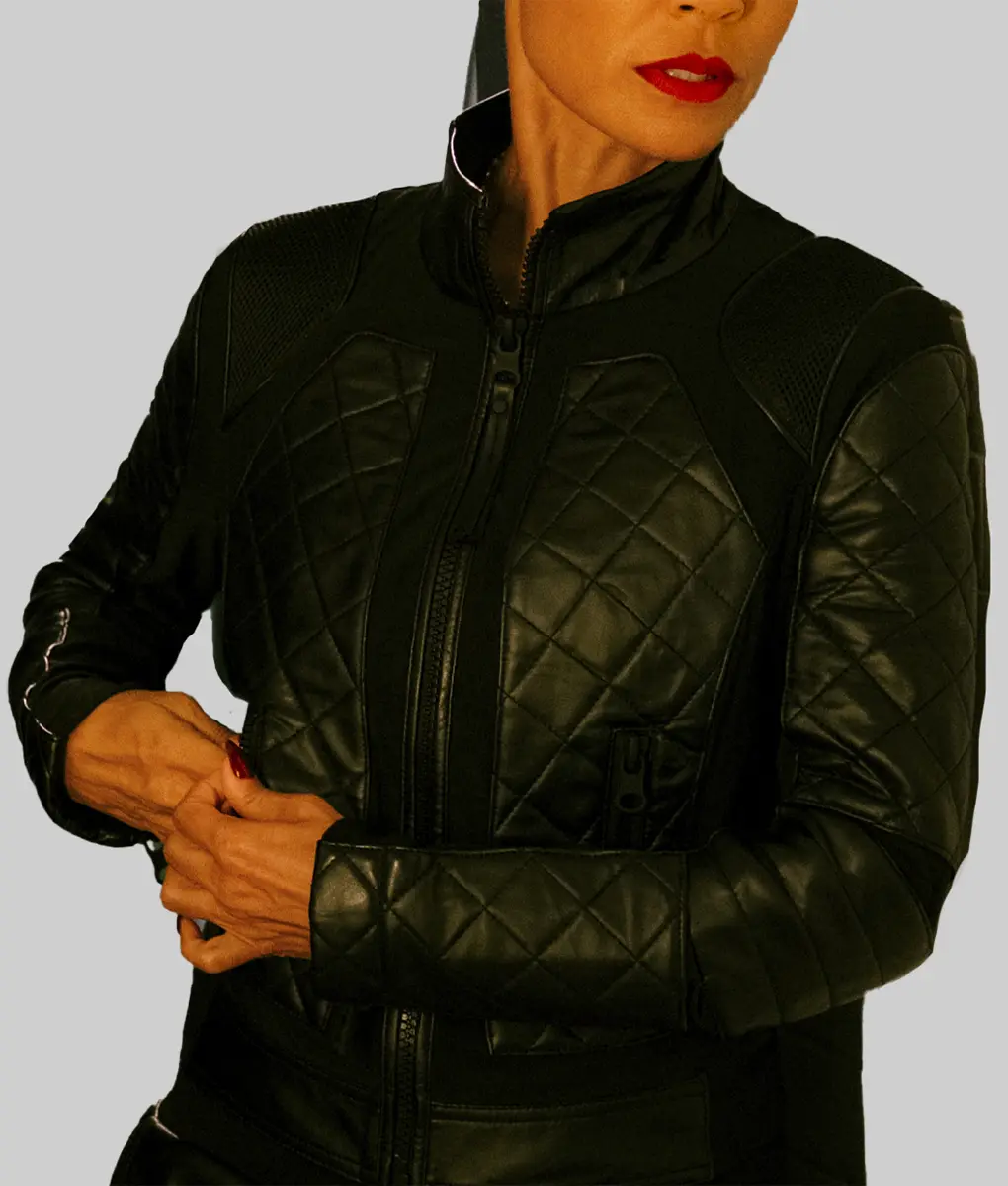 The Equalizer Jada Pinkett Smith(Jessie) Leather Biker Jacket | TLC UK