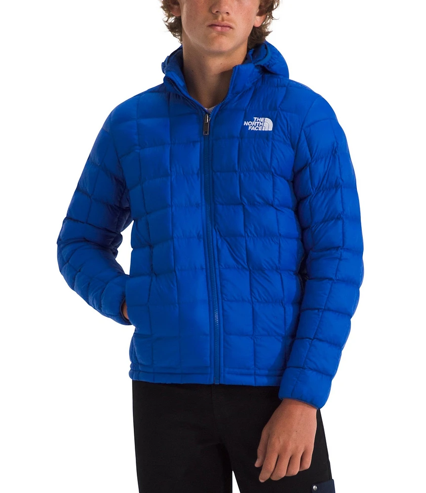 The North Face Little/ Big Boys 6-18 Long Sleeve Blue ThermoBall Hooded Jacket