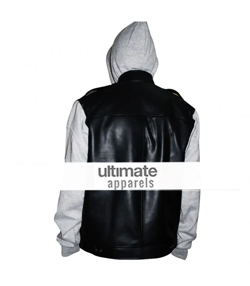 The OC Ryan Atwood Hooded Jersey Black Jacket