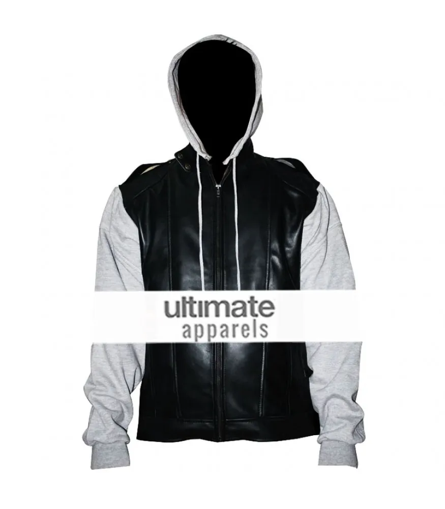 The OC Ryan Atwood Hooded Jersey Black Jacket