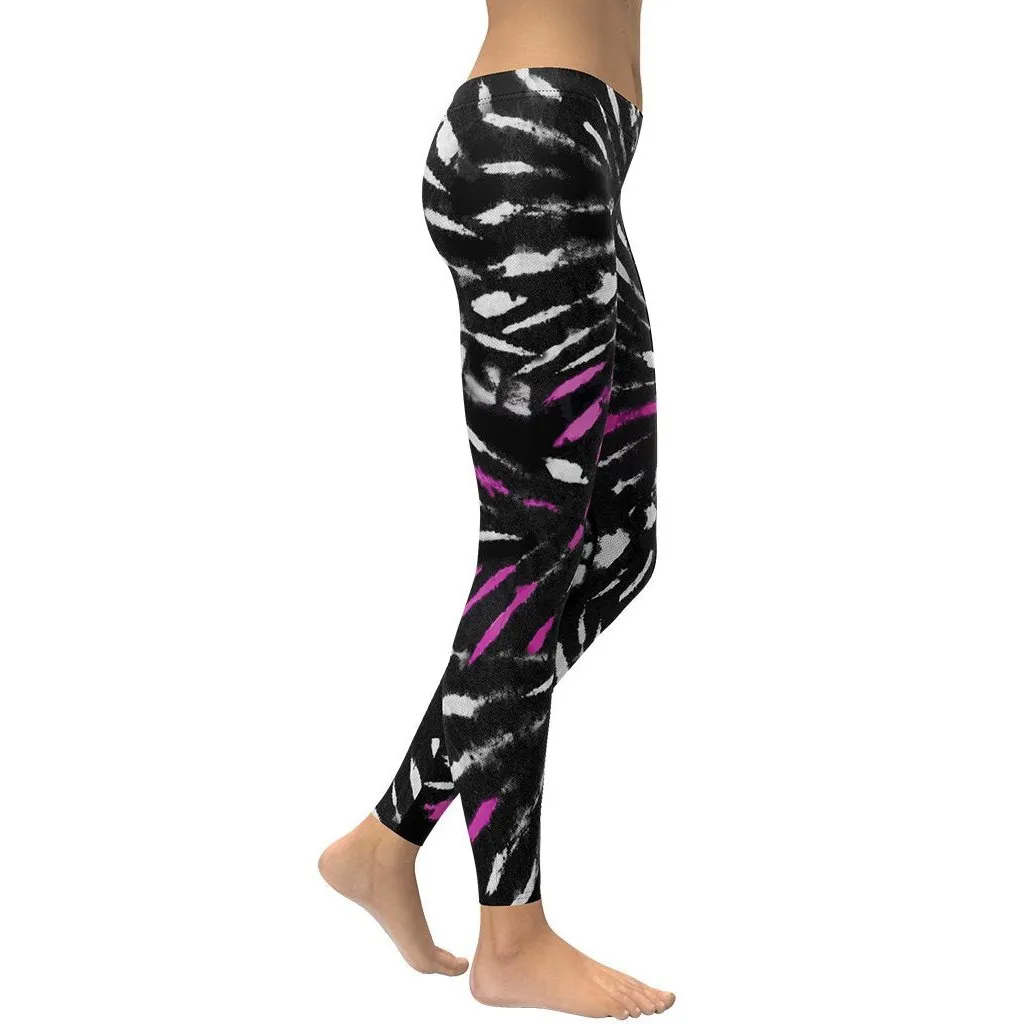 Tie Dye Black Leggings