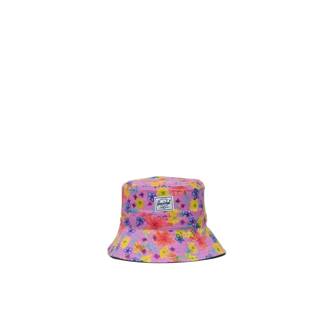 Toddler Beach UV Bucket Hat (Scribble Floral)