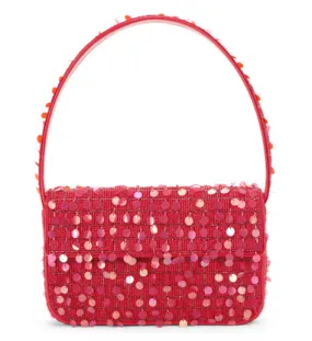 Tommy Beaded Bag in Chili