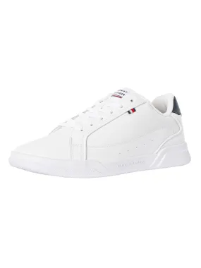 Tommy Hilfiger Low-Top Cupsole Leather Trainers - White