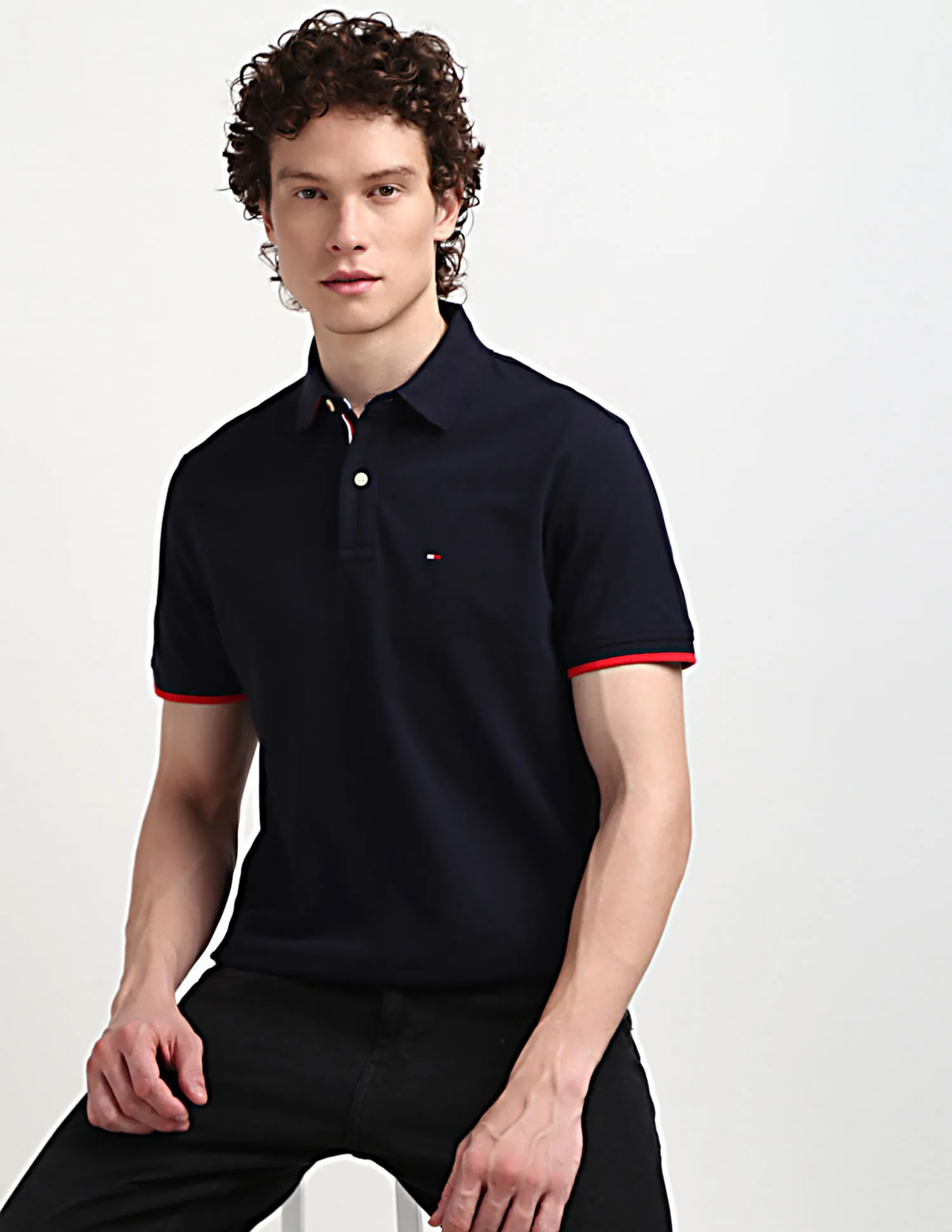 Tommy Hilfiger Solid Sanders Polo Shirt