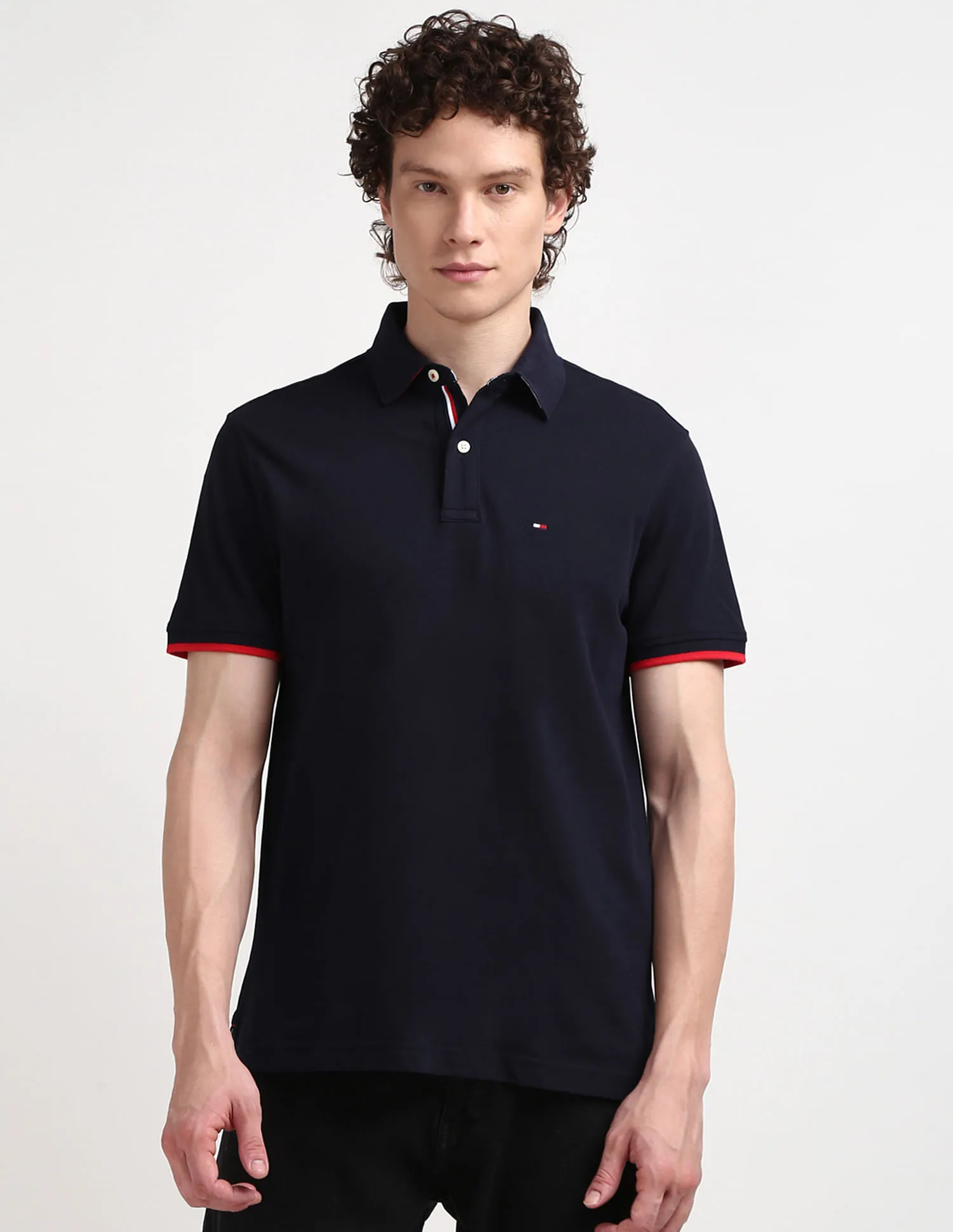 Tommy Hilfiger Solid Sanders Polo Shirt