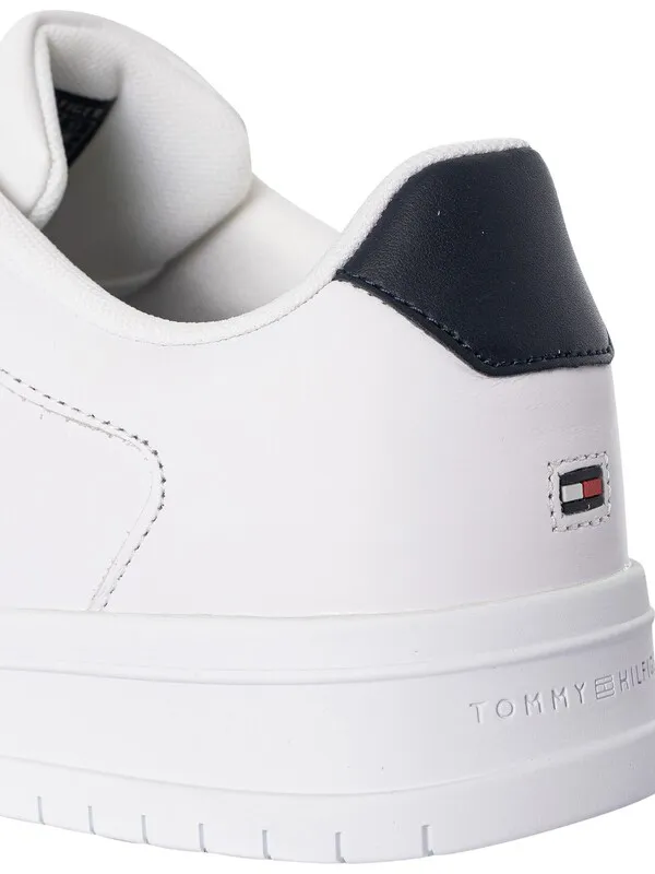 Tommy Hilfiger Supercup Leather Stripes Trainers - White