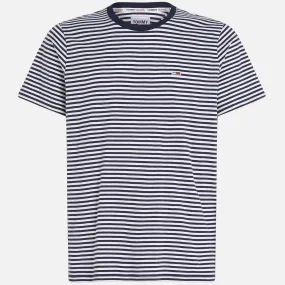 Tommy Jeans Men's Classic Slim Fit Stripe T-Shirt - Twilight Navy