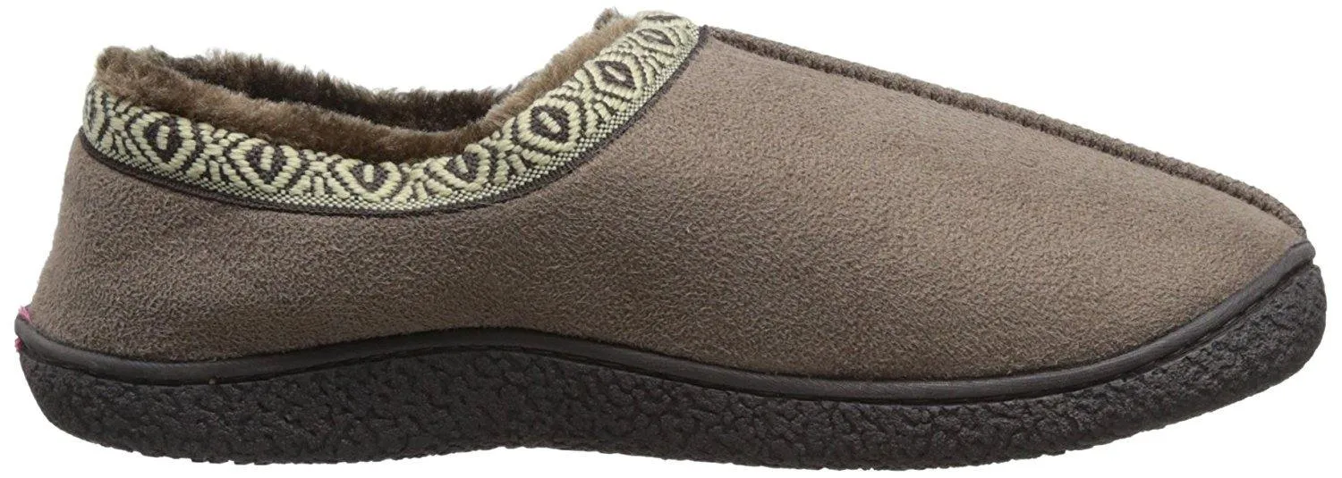 Totes ISOTONER Men's Microsuede Slip-On Slipper (XX-Large - 13-14, Taupe)