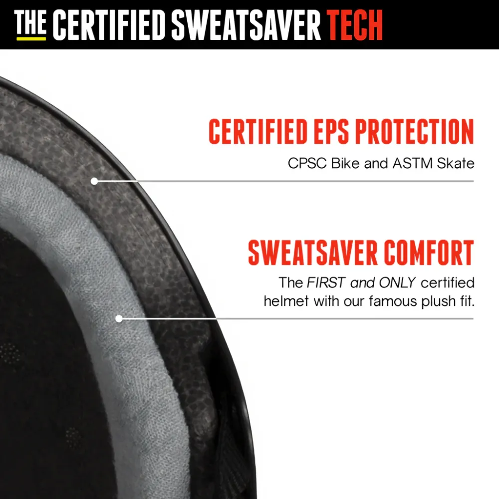 Triple 8 The Certified Sweatsaver Helmet Carbon Matte