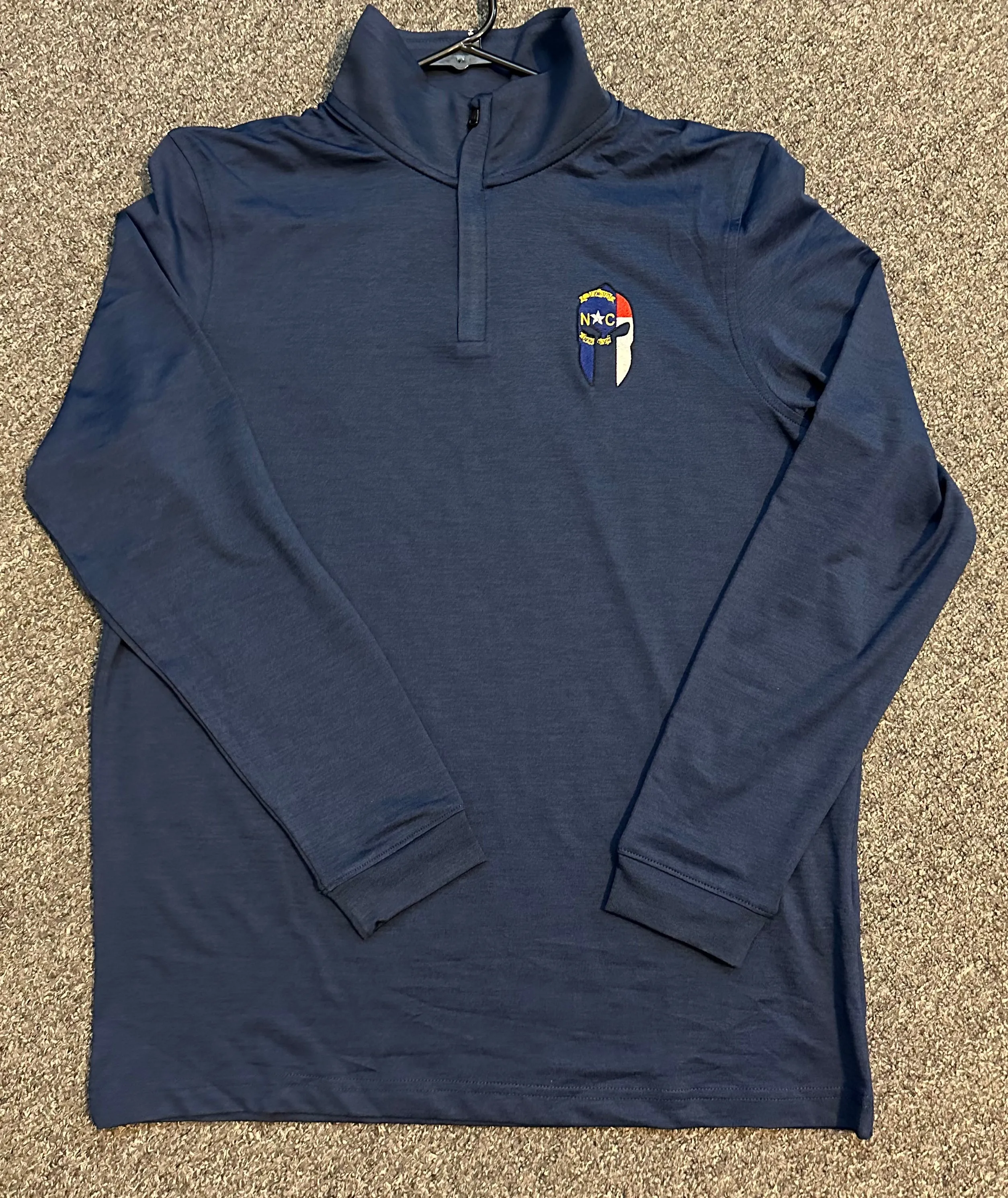 UA Playoff Fog  Zip w/ Spartan Helmet - Academy