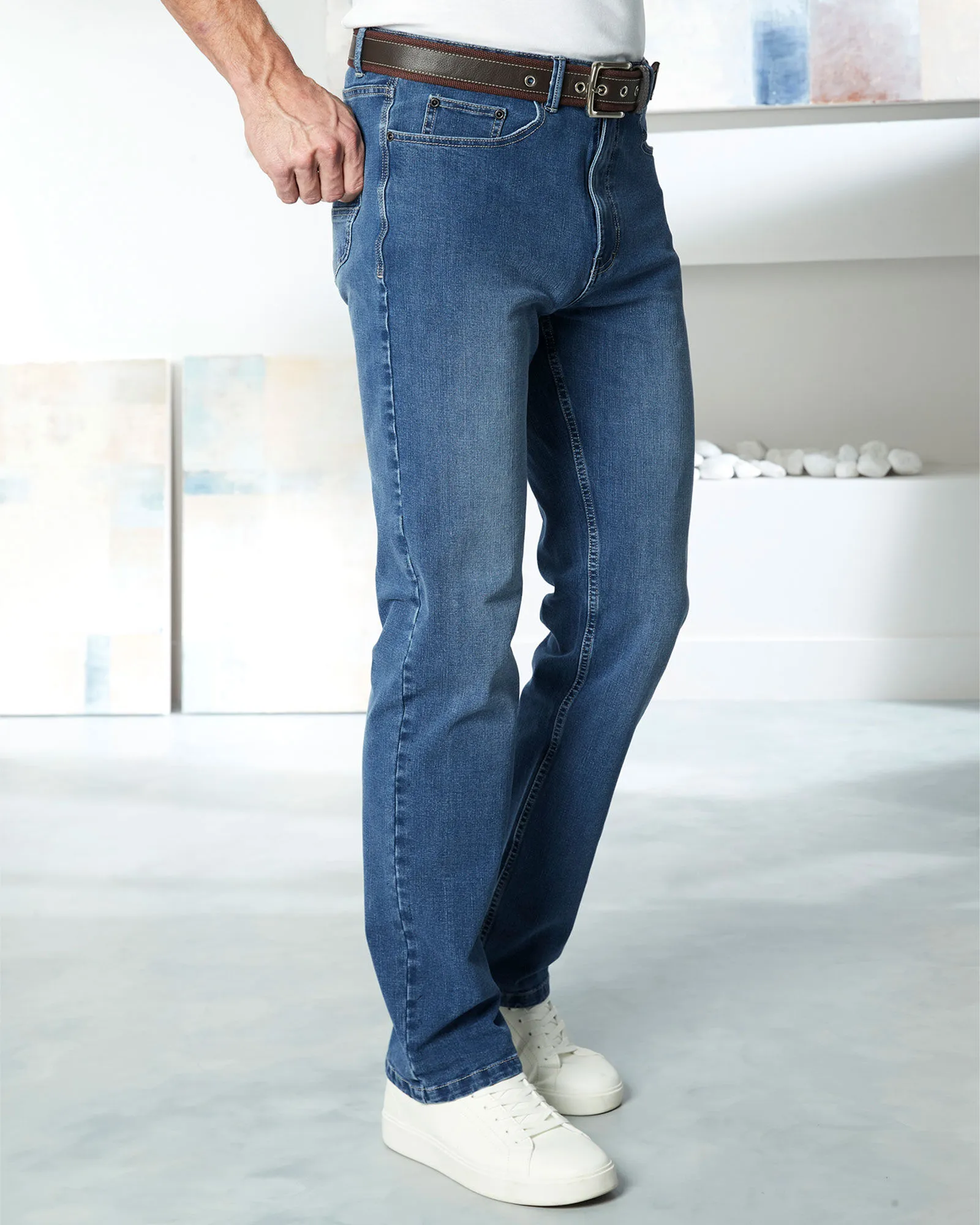 Ultimate Comfort 4-Way Stretch Straight Fit Jeans