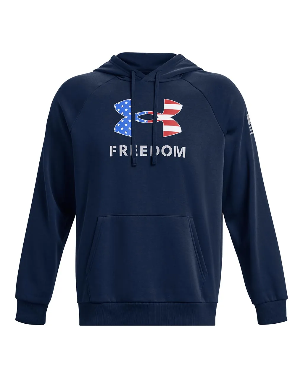 Under Armour Mens UA Freedom Rival Fleece Big Flag Pullover Hoodie