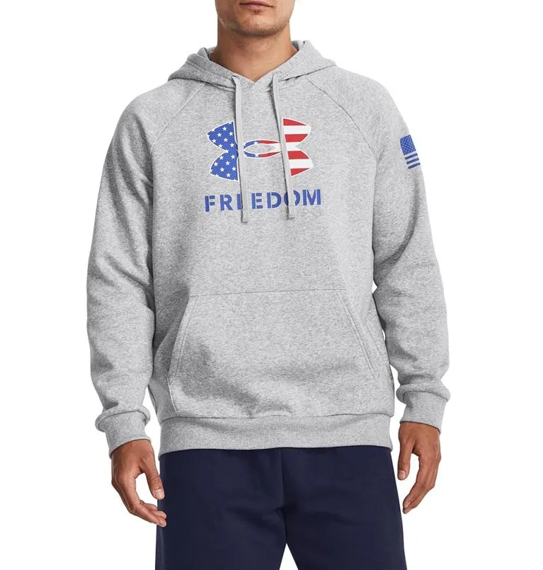 Under Armour Mens UA Freedom Rival Fleece Big Flag Pullover Hoodie