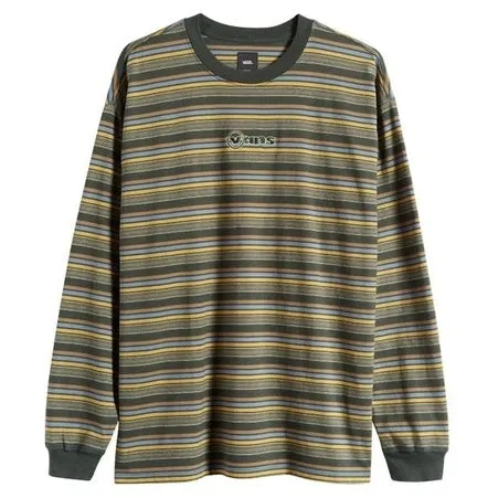 VANS BARWOOD STRIPE MENS LONG SLEEVE T-SHIRT